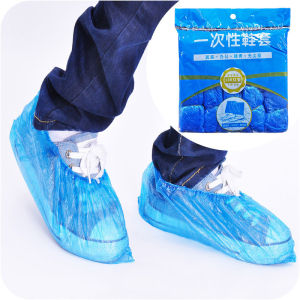 100pcs Disposable Plastic Shoe Covers Boot Waterproof and Rainproof Shoe Cover Sarung Kasut Plastik Pakai Buang 1pc Leg Cover 一次性塑料鞋套 Disposable Rain Coat Baju Hujan Hari Raya Ramadan Musim Hujan