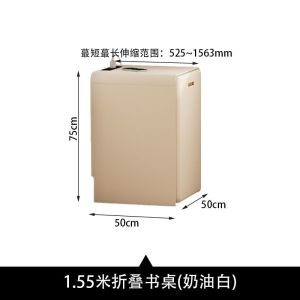 Small Household Space Saving Desk Cream Style Nightstand Folding Sliding Table Bedside Computer Desk Bedroom Writing Desk