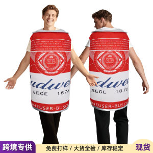 Cross-border Halloween Beer Sponge Costume Party Costume Funny Stage Performance cos Budweiser Gifts