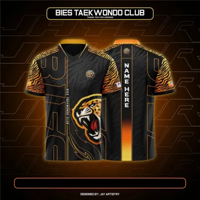 【Free customized name】Beast pattern Taekwondo Design Full sublimation jersey for women and men Both adult and child sizes