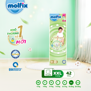 [QUÀ TẶNG GIỚI HẠN – ĐƠN 299K/799K] Tã Quần Thiên Nhiên Molfix Natural Super Jumbo M56/L52/XL46/XXL42/XXXL28