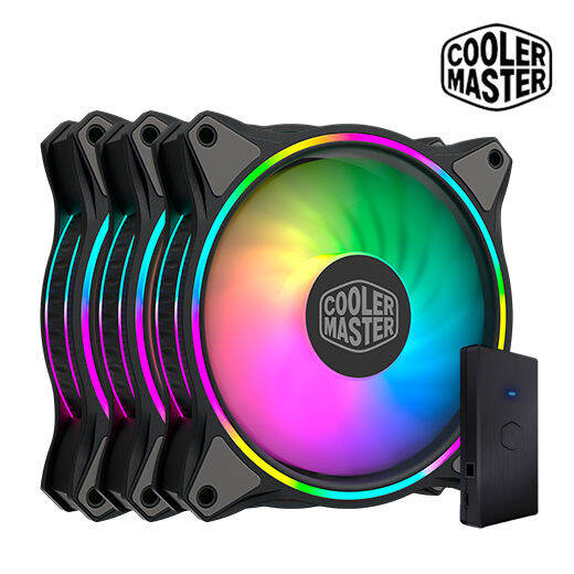 Cooler Master MasterFan MF120 Halo Black 3 In 1 Fan / Addressable Gen 2 ...