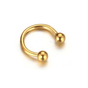 K0K4DQ For Women Punk Stainless Steel 1 Pcs Stud Earrings Ball Circular Body Piercing Jewelry Lip Rings Nose Rings