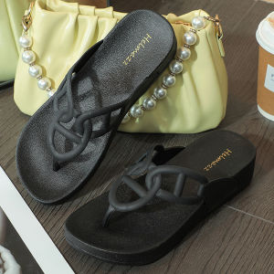 [Free Shipping] WomenS Summer Fashion Casual Trendy New Korean-Style Versatile Wedge Heel Beach Indoor And Outdoor Sandals