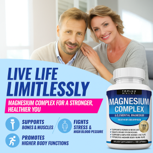 Magnesium Glycinate Complex Capsules Fully Chelated Capsules for Stress Sedation Relaxation and Sleep Support with Vitamin D and B6