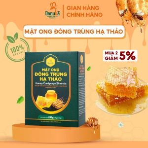 Mật Ong Nguyên Chất Đông Trùng Hạ Thảo Danuka Hộp 18 Gói Hàm Lượng 288g/1 Hộp Gói Chính Hãng