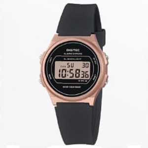 Jam tangan wanita Digitec 6064T tali karet digital original