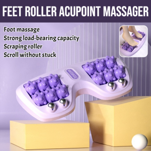 Home Magnetic Therapy Four Rows Foot Massager Nutritional Acupoints Roller Massager Foot Massage Roller Foot Massage Machine Relief Pain Plantar Fasciitis