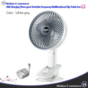 USB Charging Separable Type Multifunctional Clip Desk Fan Separable handheld and wall hanging