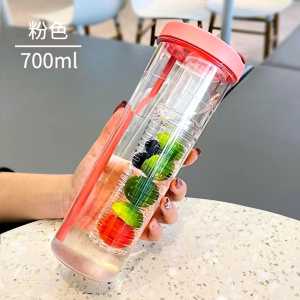 BOTOL MINUM INFUSE WATER SEDOTAN BAHAN PLASTIK 700 ML