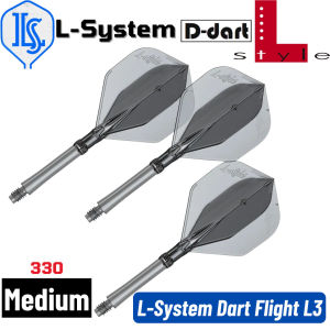 L STYLE DARTS FLIGHT - L-System (Set L3) Integrated Flights & Shafts L SYSTEM DART FLIGHT All In One Flights
