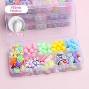 Set Manik Manik DIY Meronce Mainan Edukasi Kreatifitas Anak Perempuan Kalung Gelang