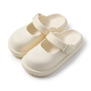 รองเท้าแตะผู้หญิงลาย Mary Jane รองเท้าเปิดส้นรองเท้าผู้หญิงกันลื่นพร้อมหัวเข็มขัดปรับได้รองเท้าแตะผู้หญิงน่ารัก