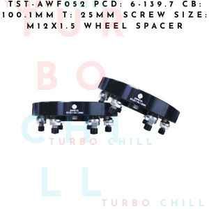 TST-AWF052 PCD: 6-139.7 CB: 100.1MM T: 25MM SCREW SIZE: M12X1.5 WHEEL SPACER