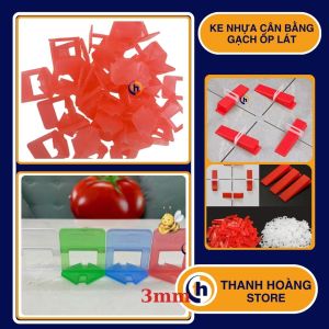 Ke Nhựa Cân Bằng Ốp Lát Gạch Size 1mm 1.5mm 2mm 3mm (100 cái/bịch)