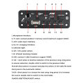 FocusAi บอร์ด ลําโพง บลูทูธ แผงวงจรลำโพง เครื่องขยายเสียงบลูทูธ MP3บอร์ดเครื่องถอดรหัส2*3W พร้อมไมค์แจ็คไมโครโฟนบลูทูธ5.3 Lossless U Disk บัตร TF เครื่องเล่นเอยูเอ็กซ์. 
