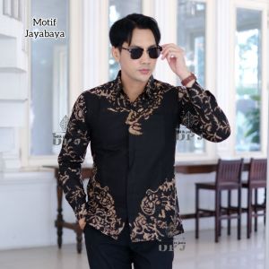 BATIK PUTRA JAWA Motif JAYABAYA Kemeja Batik Pria Slimfit Premium Bahan Katun Lapis Furing