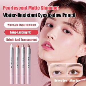 Pearlescent Matte Glitter Waterproof Eyeshadow Pencil for All Year Women Beginners  Long-lasting  Water-resistant  Sparkling and Translucent