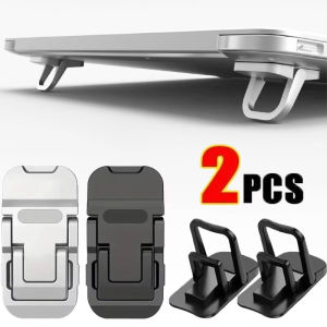 2pcs/set Adjustable Folding Laptop Stand Mini Legs Ultra-thin Portable Support for Macbook Cooling Holder Feet Invisible Bracket