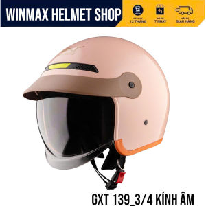 Mũ Bảo Hiểm GXT Helmet 3/4 Đâu GXT-139 Mũ BH Xe Máy Kính Âm Thương Hiệu GXT HELMET BH 12 Tháng