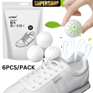 ⚡SG READY STOCK⚡6PCS/PACK Shoe Deodorant Ball Sneaker Balls Deodorant Capsules Shoe Fragrance Perfume Ball Air Freshener