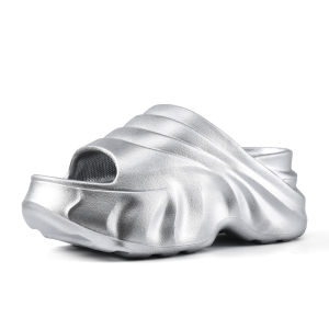 Free Shipping WomenS Thick-Soled Slippers New Summer Styles Versatile Fish-Mouth Design Soft Sole Height-Increasing One-Strap Design Stylish And Non-Slip