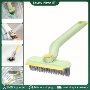 4 in1 Multi-Functional Cleaning Floor Brush Rotate Wiper Brush Rotate Gap Brush Bathroom Floor Brush
