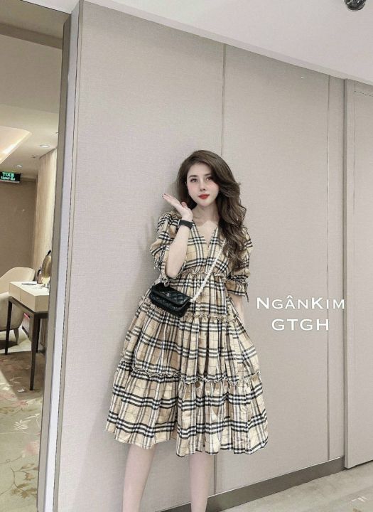 Mua Đầm bầu váy bầu đẹp, thiết kế thời trang dáng sơ mi cúc thật kèm đai  sành điệu giá rẻ V50 - Xanh tại Techqueen92 | Tiki