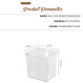 Locaupin Wall Mounted Floating Storage Bin Space Saver Multifunctional Kitchen Fridge Bathroom Toiletries Organizer. 