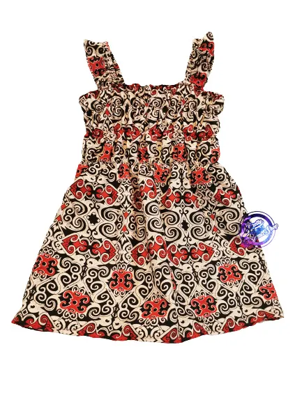 Baju Budak Perempuan Batik Sarawak Girl Dress for Children