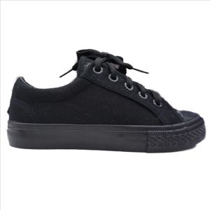 2693 KASUT TALI SEKOLAH HITAM / School Shoes Black Lace-Up Style Brands WARRIOR ( Size : 10 - 6 )