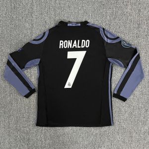 Quick-drying and breathable Long Sleeve retro T-Shirt Football Fan Commemorative Top Real Madrid 7 Ronaldo