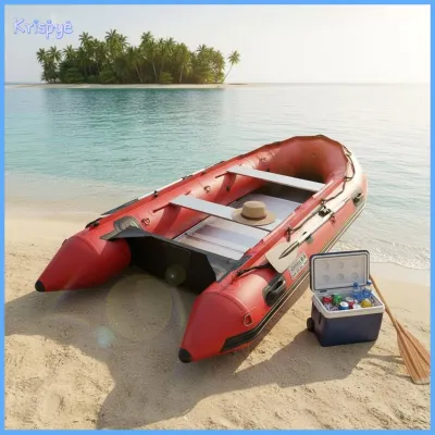 phenovo Thickened Material Heavy Duty Inflatable Assault Boat Portable Inflatable Rescue Boat for Rafting