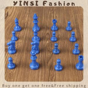YINSI 1Set 32Pcs Chess Set Plastic Ps For Adults Travel Chess Pieces Games Kids Toys