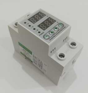 AVP-63 AC 220V 230V Adjustable Voltage and Current Protector 2P 63A 230VAC Din Rail Type with 4 Buttons and Automatic Reconnect