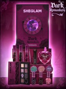 SHEGLAM Dark Romantasy Collection Kit High Pigment Dreamy Shimmer Glitter Eyeshadow Palette Liquid Lipstick Lip Liner Full Makeup Cosmetics Set For Women And Girls Holiday