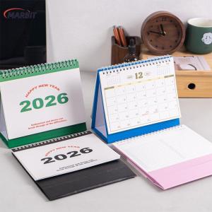 MARBIT 2026 Calendar Simple Memo Book Monthly Daily Planner Scheduler Time Management Home Office Desktop Decoration Standing Calendar