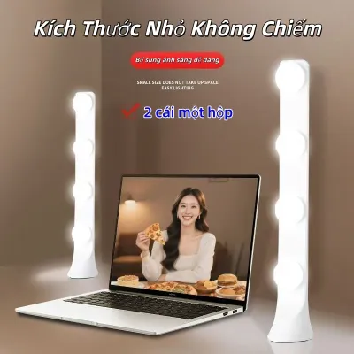  Cặp Đôi Đèn Led Vanity 4 Bóng/Đèn Hỗ Trợ LivestreamBàn Trang Điểm Di Động Trắng Live Hỗ Trợ Ánh Sáng 3 Màu Siêu Sáng Nhiều Chế Độ Màu