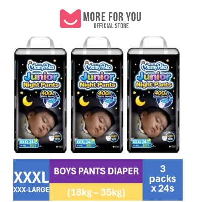 💕MORE FOR YOU💕MamyPoko Diaper Junior Night Pants Girl / Boy XXXL 18-35kg 24s