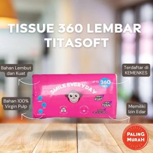 Tissue Tisu Murah Tita Soft Facial Tissu 360 Sheets Tisu Wajah Tita Soft Halus Lembut 360 lembar Promo Gratis Ongkir