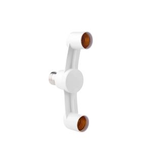 E27 to E27 LED Bulb Lamp Holder Base Socket Splitter LED Lamp Socket Light Bulb Adapter Holder Converter Base E27/ E26 Light Fitting