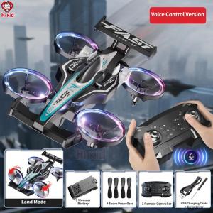 [SG Seller]2 In 1 Land Air RC Flying Race Car LED Light  Remote Control  Land Drift Vehicle Toy for Kids