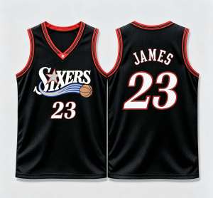 Jersey #23 James Sixers New Men Basketball - High-Quality Breathable Embroidery Sports
