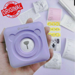 FANT5ASY T MALL Peripage A6 Mini Printer Phone Printer Portable Sticker Printer Pocket Printer BT Photo Printer Compatible with iPhone Android Instantly Print Photo Notes List Memo (Purple)