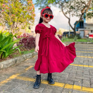 littleza- baju anak dress anak daily anak dress pita 1-8 th
