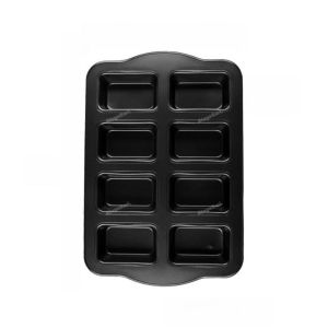 8-Cavity Non-stick Tiny Banana Bread Pan Mini Loaf Pans Carbon Steel Brownie Pan Kitchen Tools
