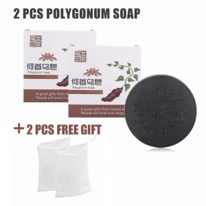 BUY 2 TAKE 3 Polygonum Soap Natural Herbal Shampoo Bar Anti Hair Loss Promote Hair Growth 100g