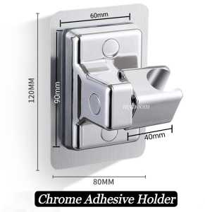 Adjustable Shower Head Holder Self-Adhesive /Universal Handheld Shower Head Holder/No Drill Wall Mount