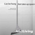 JustLiving Adustable Magic Broom Sweeper Lau Nhà Lau Nhà 2 trong 1 Lau Sàn Silicone Lau Nhà Tắm Bàn Chải Làm Sạch Lông Chổi Lau Không Dính Dụng Cụ Làm Sạch Máy Quét. 