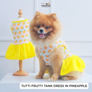 Tutti Frutti Tank Dress - Dress Kucing dan Dress Anjing POMAPOO Premium Berkualitas